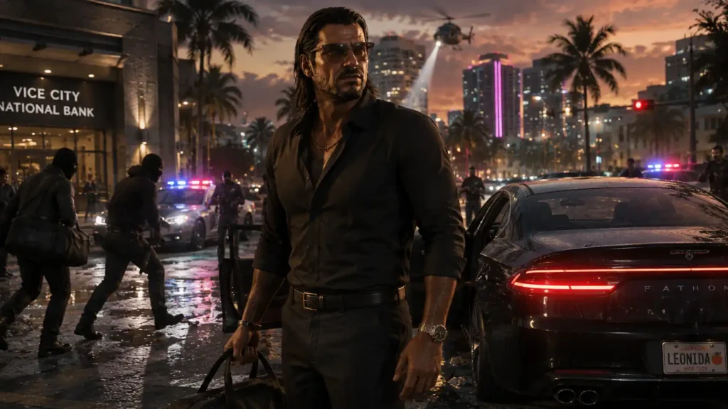 Raul Bautista during a GTA 6 heist